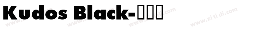Kudos Black字体转换